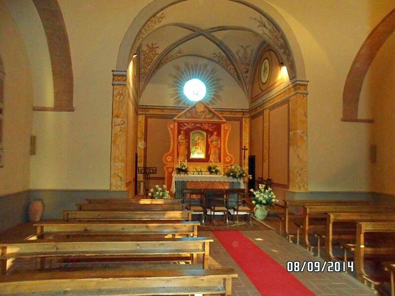 Interno della chiesa della Madonna di Torano a San Lorenzo Nuovo