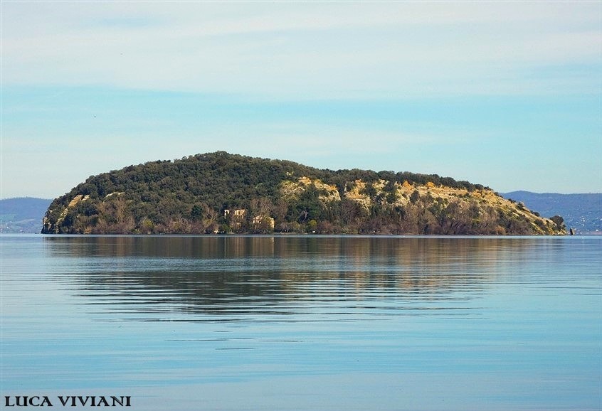 Isola Martana nel lago di Bolsena