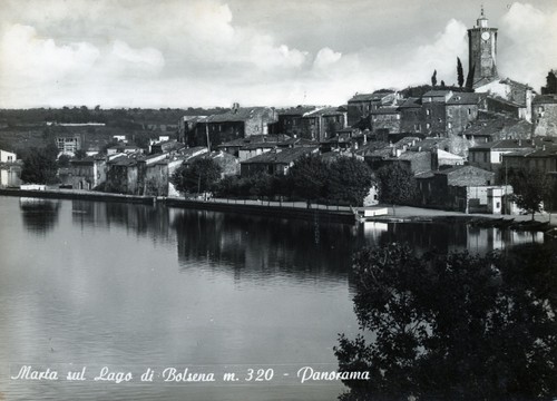Marta e il lago di Bolsena nel 1962